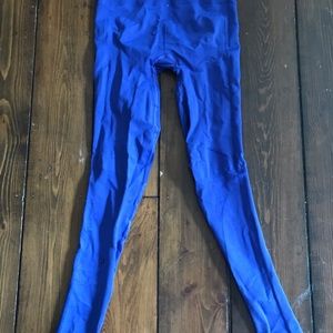 Bright Blue Ribbed Luluemon tights
